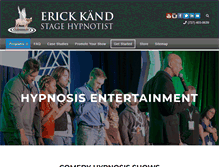 Tablet Screenshot of hypnosisevents.com
